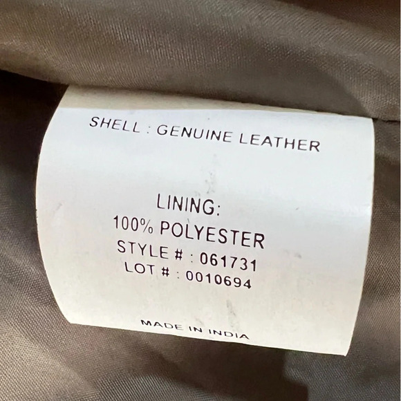 Bagatelle genuine leather bomber jacket size Large brown snake skin pattern - Picture 9 of 10